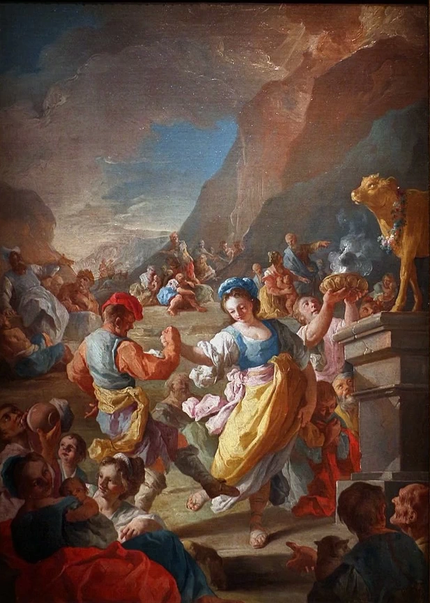 Gli israeliti che adorano il vitello d'oro - Detroit Institute of Arts